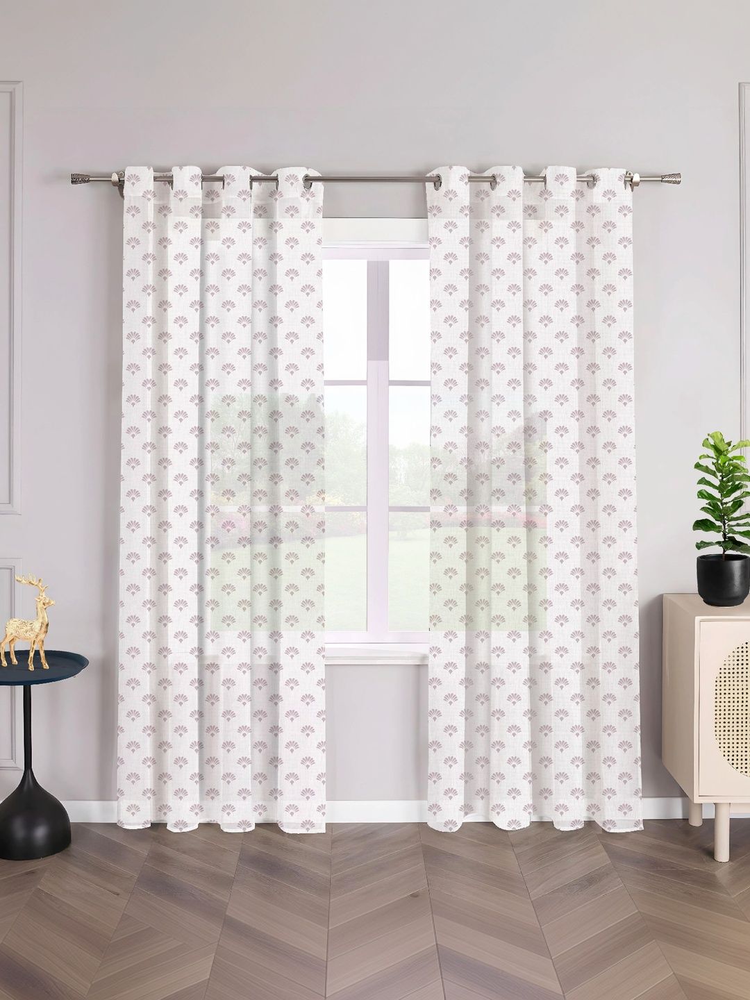 AAVIS DECOR Violet Set of 2 Sheer Window Curtain-picture-36