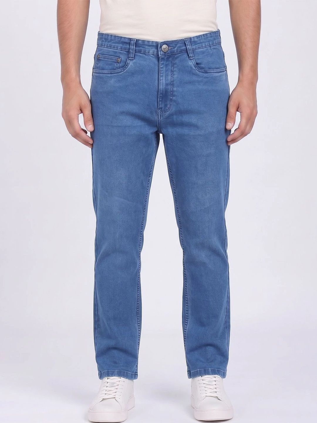 THUNDER JEANS Men Regular Fit Mid-Rise Stretchable Jeans-picture-34