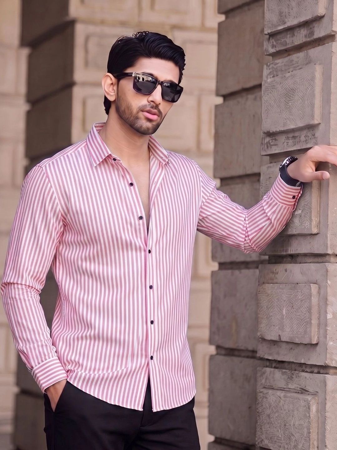 Manspire Men Striped Casual Shirt-picture-15