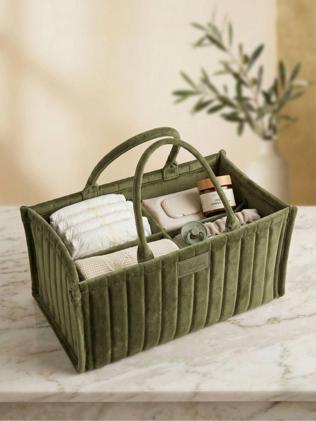 Datch Textured Structured Tote Bag with Quilted-picture-10
