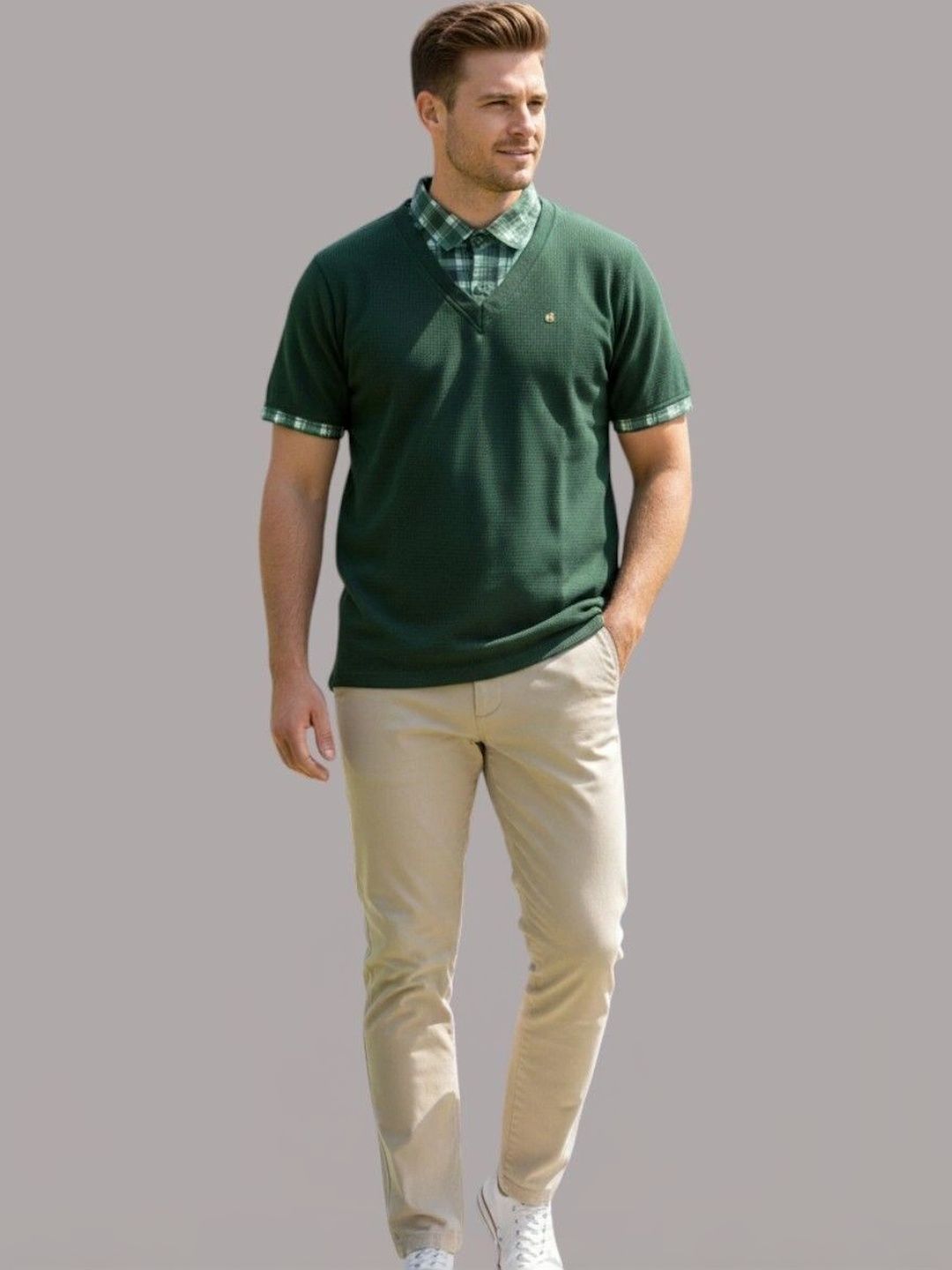 GLORI STAR Men Brand Logo Polo T-Shirt-picture-27