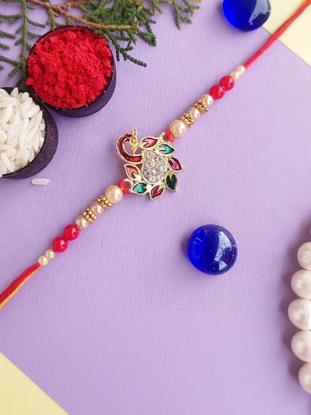 Sangria Thread Rakhi-picture-34
