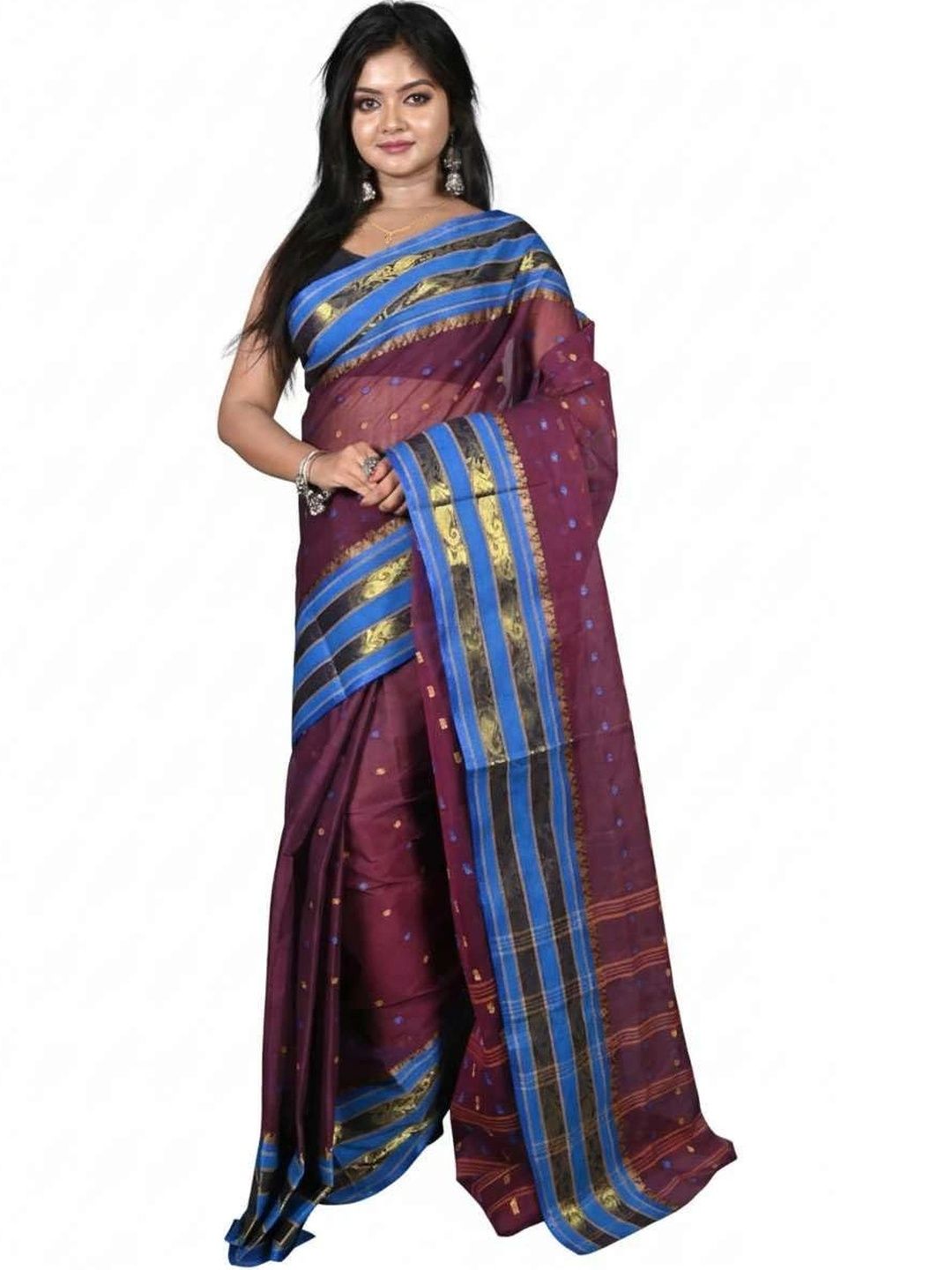 BENGAL LOOMS INDIA Pure Silk Saree-image-45