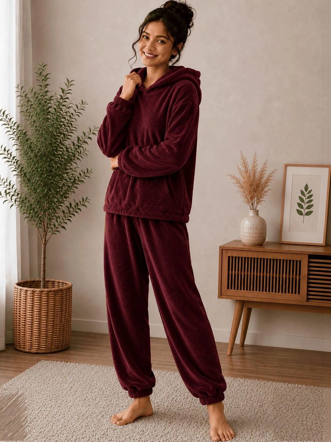POCKET FRIEND Women Night suit-image-5