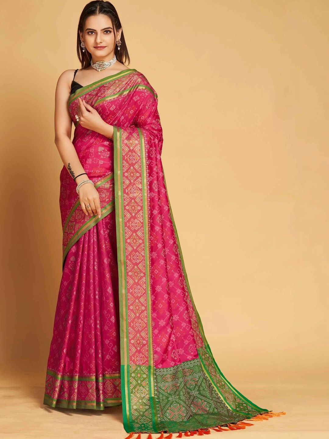 Lalan Shree Creation Woven Design Zari Silk Blend Saree-picture-40