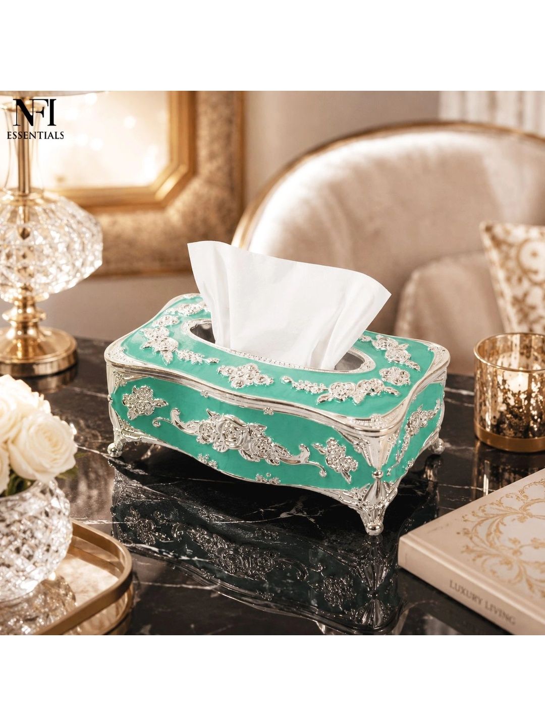 NFI essentials Green Plastic Tissue Holders-image-45