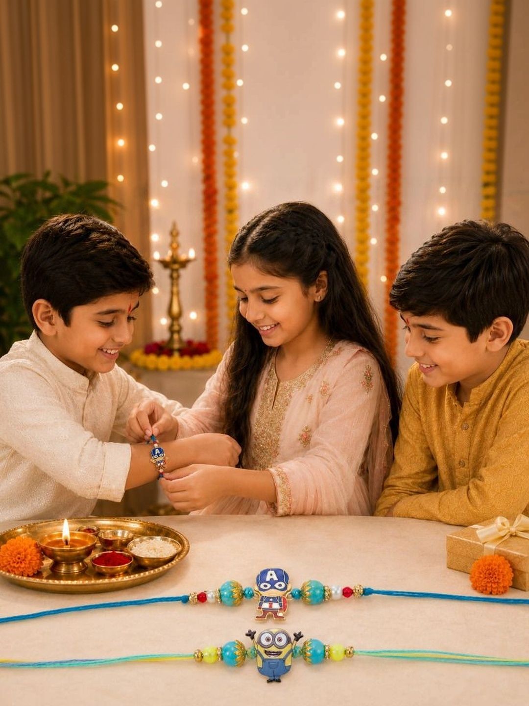 Tiny Shiny Thread Rakhi-picture-31