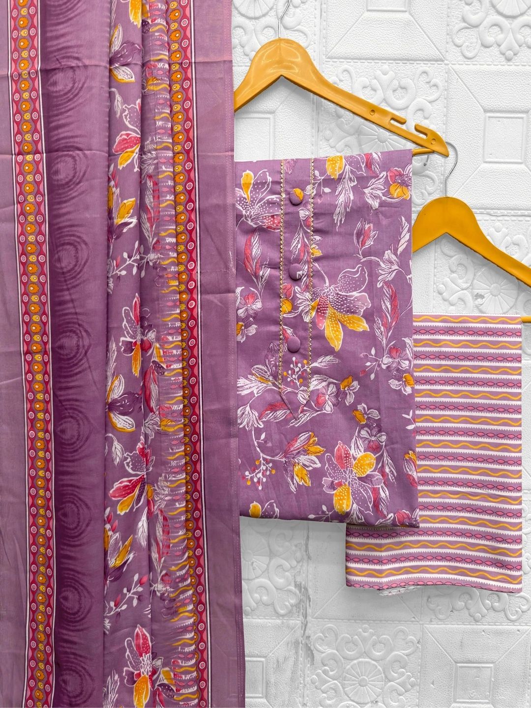all about you Embroidered Pure Cotton Unstitched Dress Material-picture-22