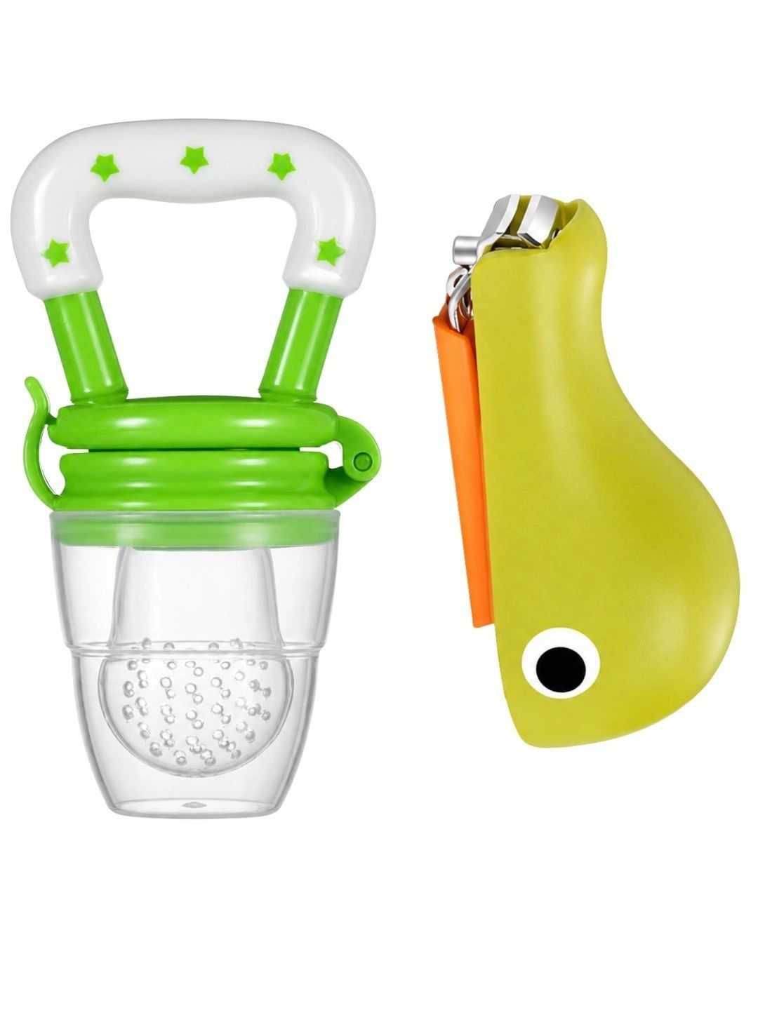 Crescent Set of 2 Baby Fruit Food Feeder Nibbler, Nail Cutter Combo-picture-38