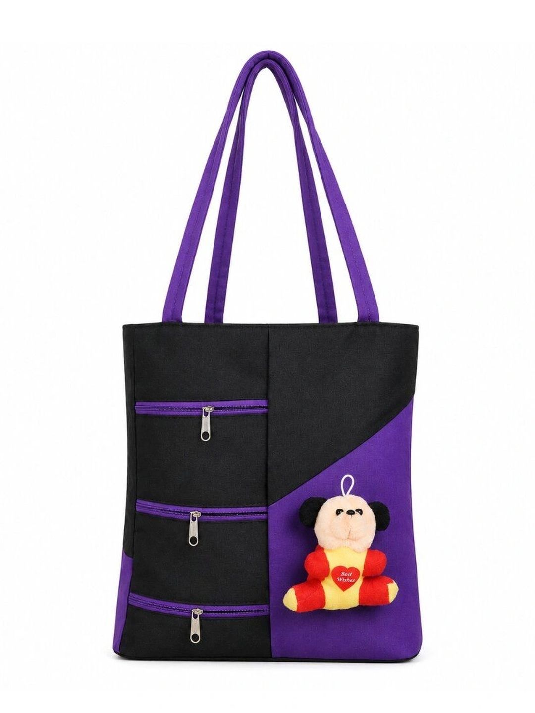 TURBOMAX Colourblocked PU Tote Bag-picture-40
