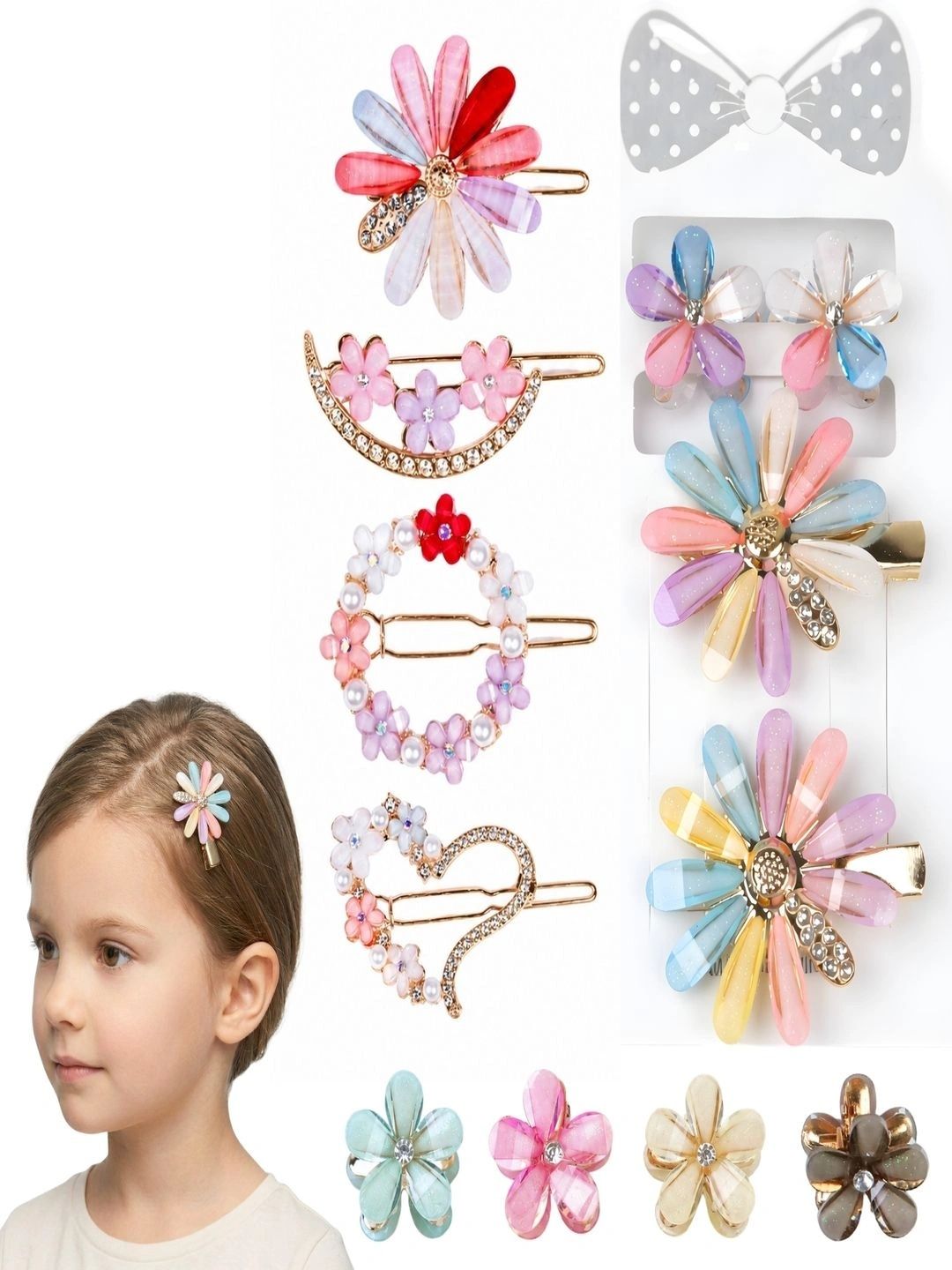 ANNA CREATIONS Girls Embellished Hair Accessory Set of-picture-16