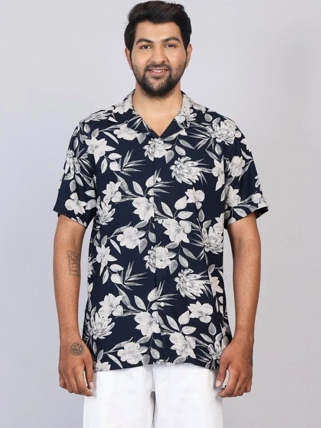 WEARHOUSE Men Classic Floral Printed Casual Shirt-picture-28