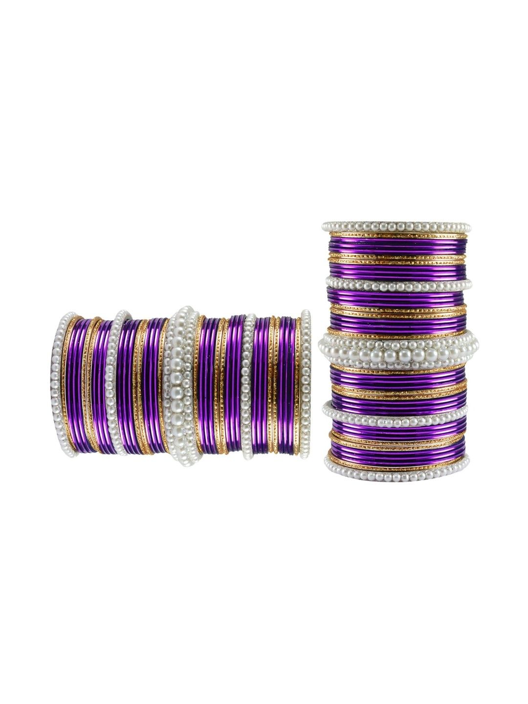 MAYA FASHION Stone Studded & Beaded Bangle-image-37