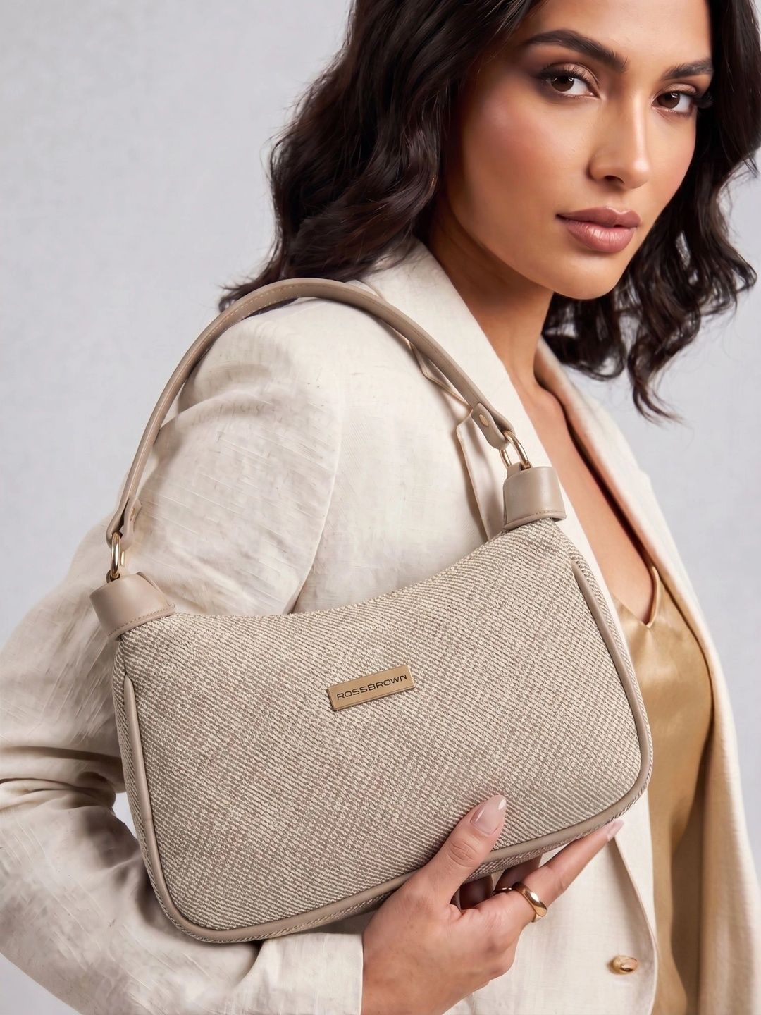 ROSS BROWN Textured PU Shoulder Bag-picture-33
