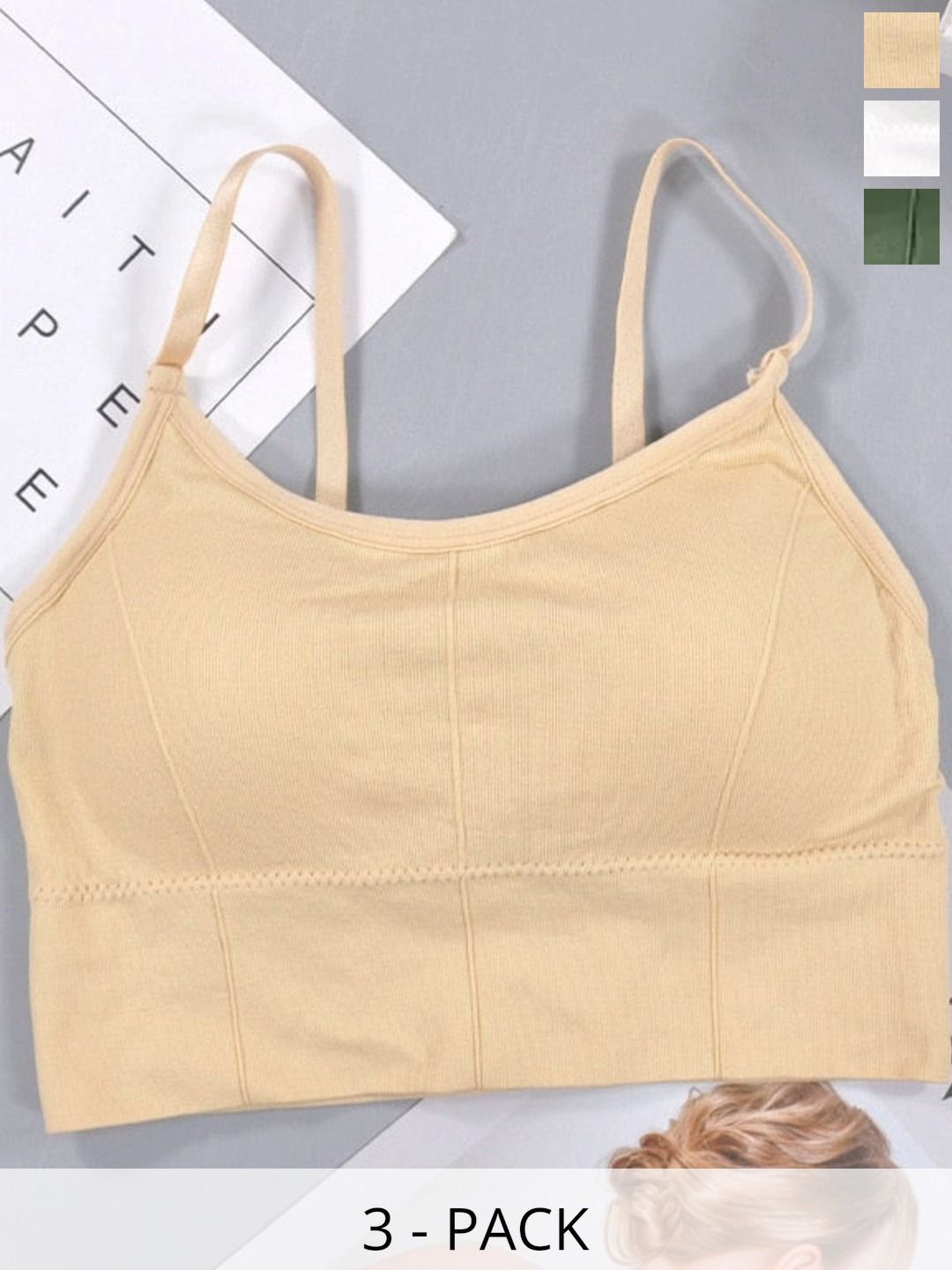 UNDER 1000 Bralette Bra Full Coverage Underwired Lightly Padded-picture-17