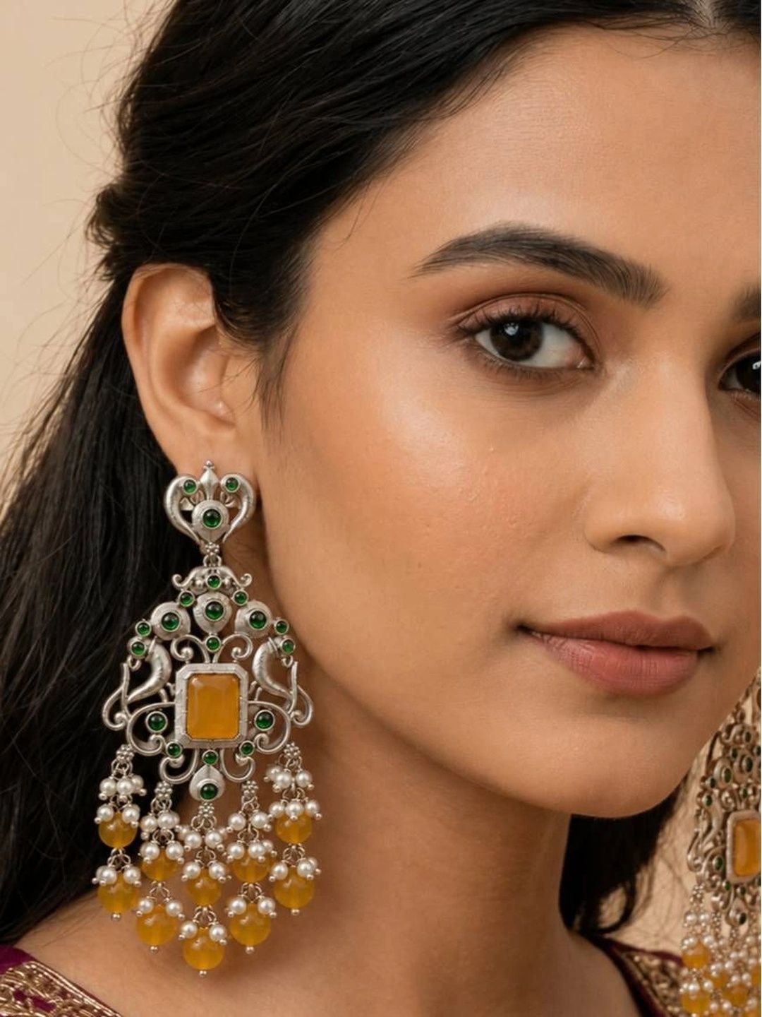 THE GLAM POUCH Geometric Drop Earrings-image-5