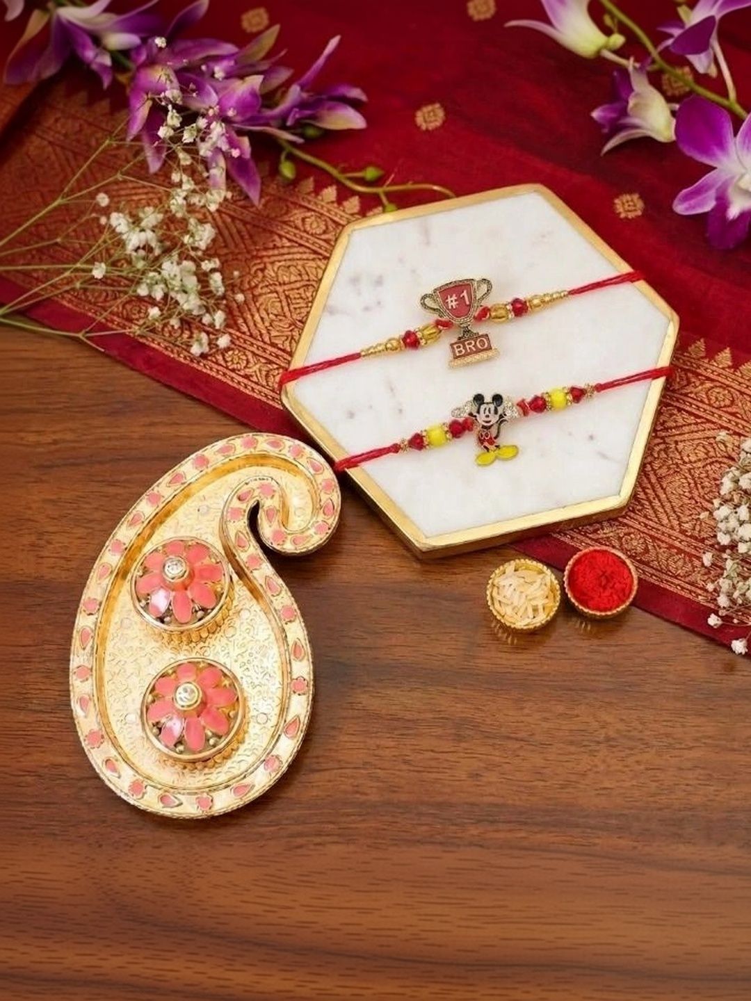 Tiny Shiny Thread Rakhi-picture-19