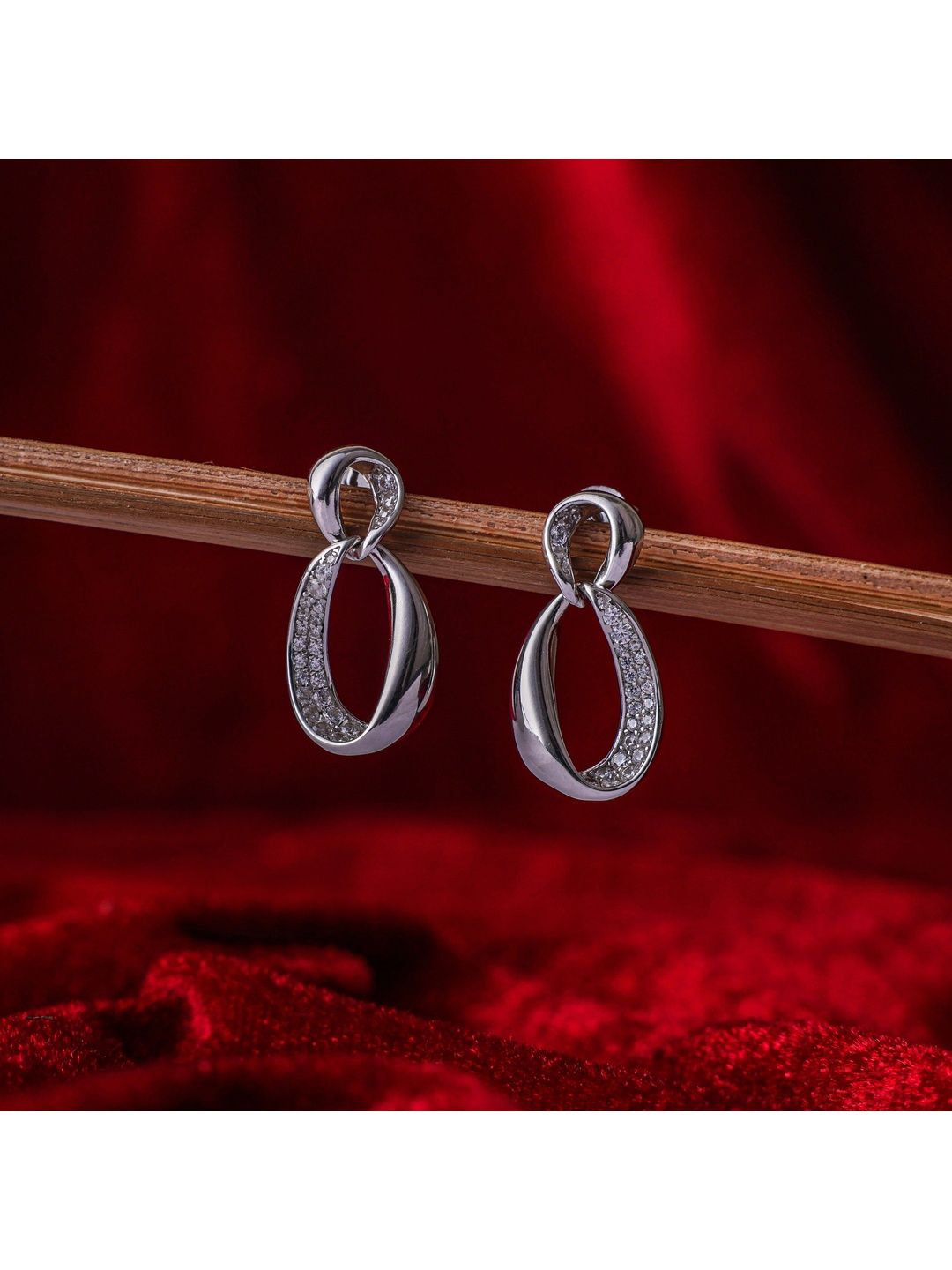 Sanache by Gopal & sons Oval Drop Earrings-image-22
