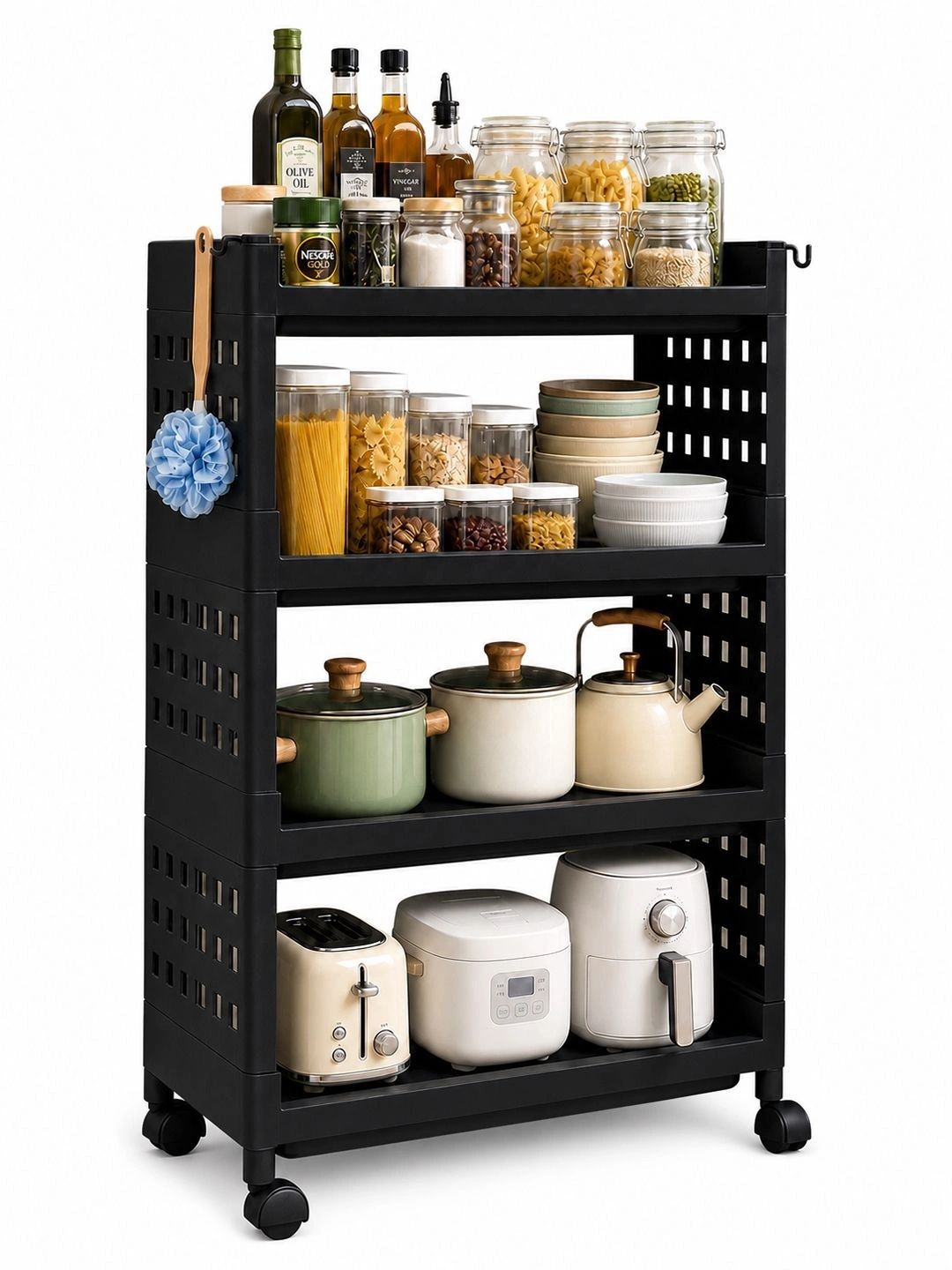 Naayaab Craft Black Set of 1 Portable Racks Organisers-picture-53