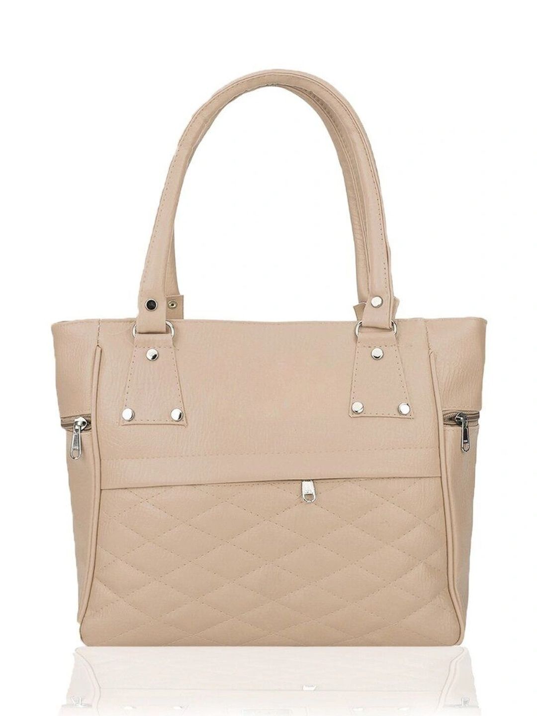 TURBOMAX PU Structured Tote Bag with Quilted-picture-16
