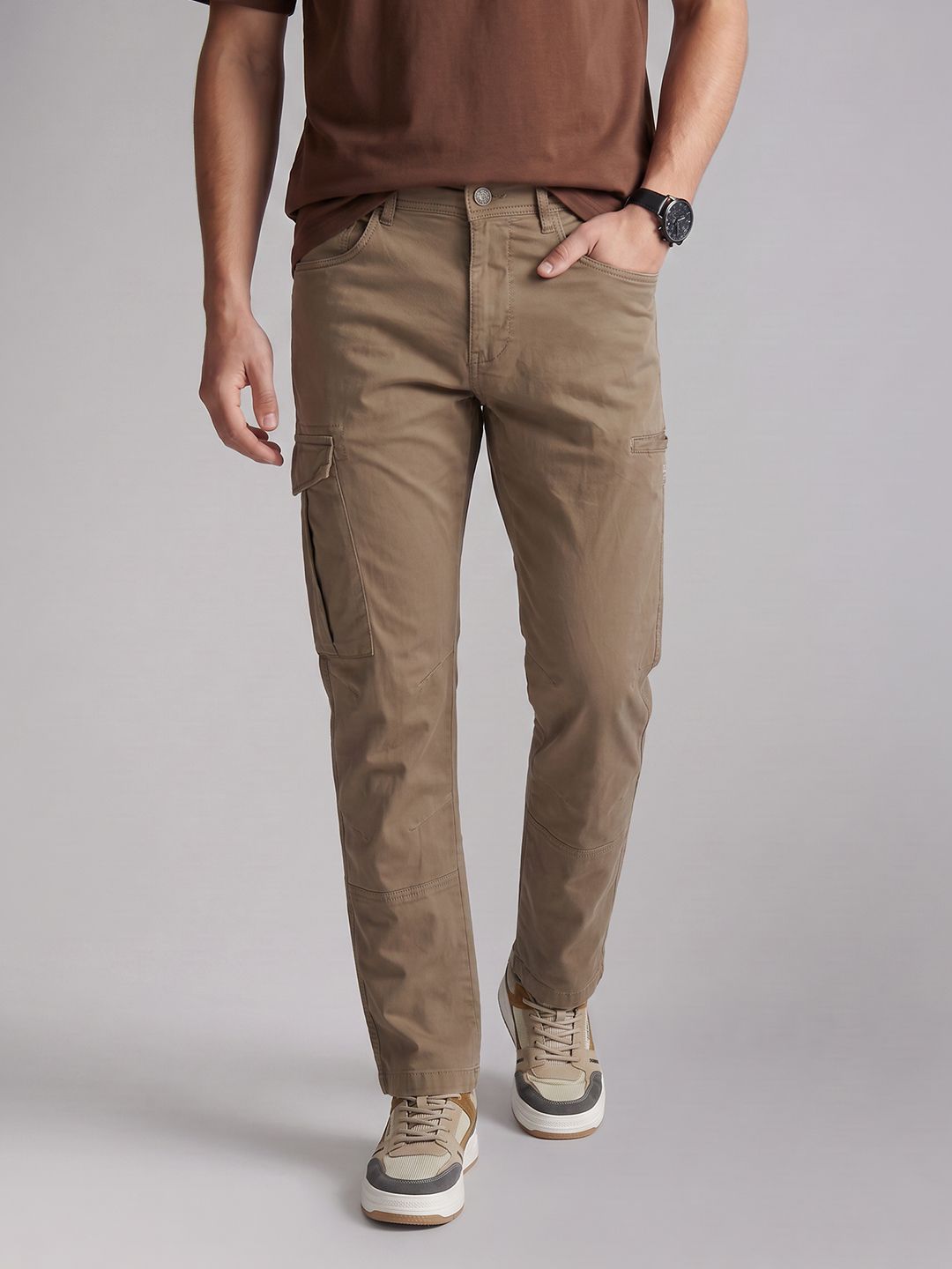 U.S. Polo Assn. Denim Co. Men Straight Fit Cargos Trouser-picture-51
