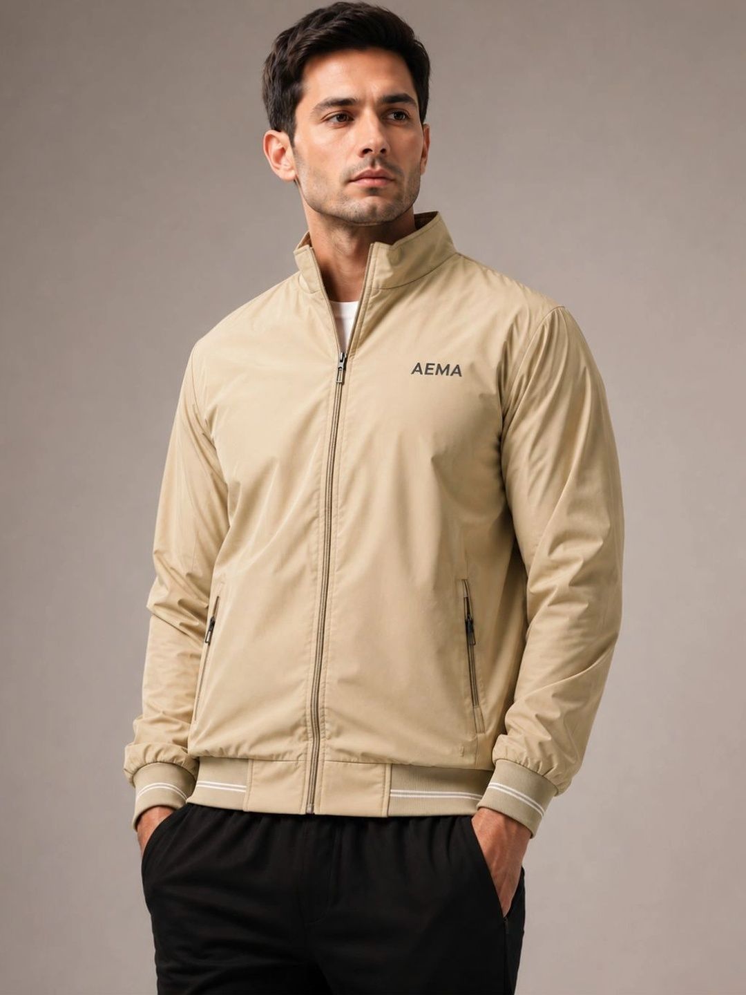 AEMA Men Training or Gym Bomber Jacket-picture-49