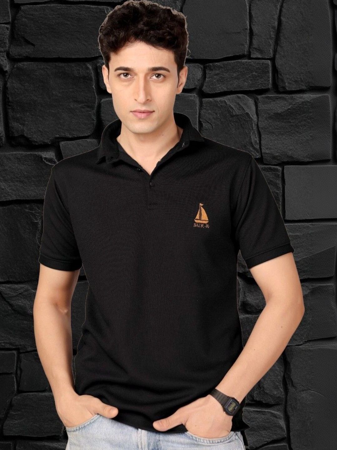 GLORI STAR Men Polo Collar T-shirt-picture-29