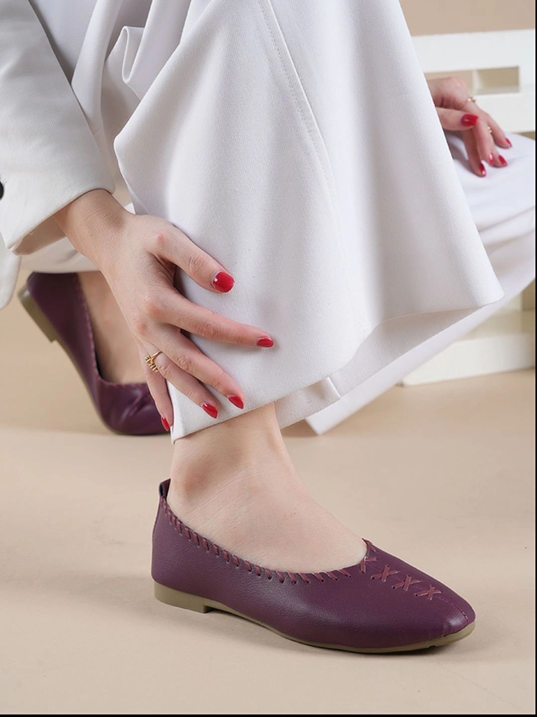 MOZAFIA Textured Pumps-picture-33