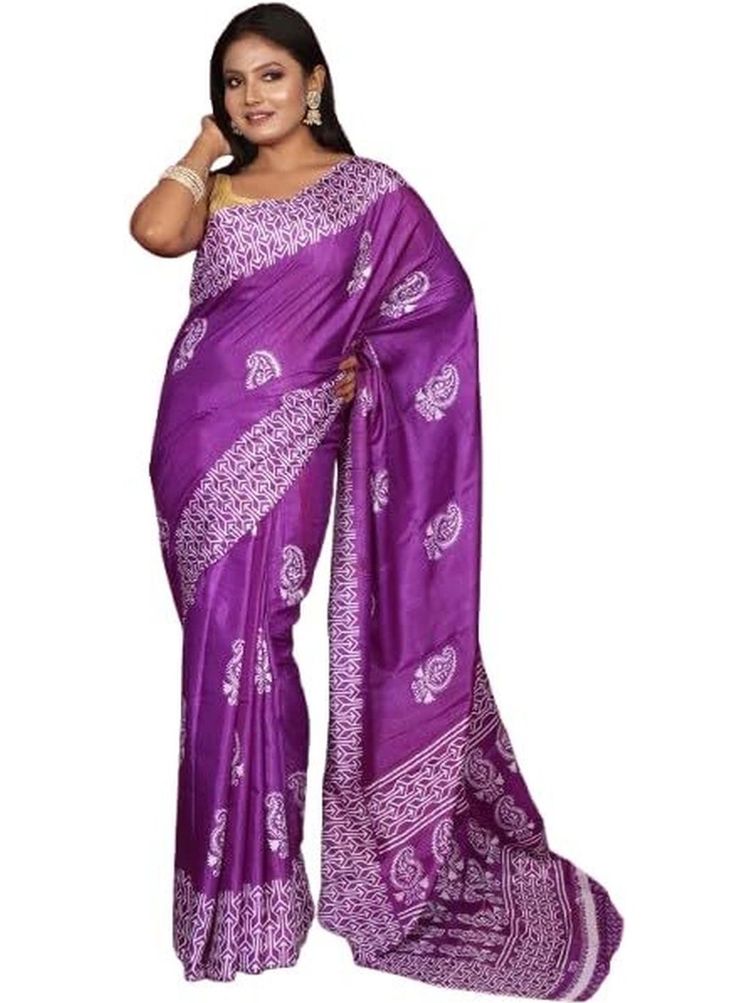 BENGAL LOOMS INDIA Pure Silk Saree-image-47