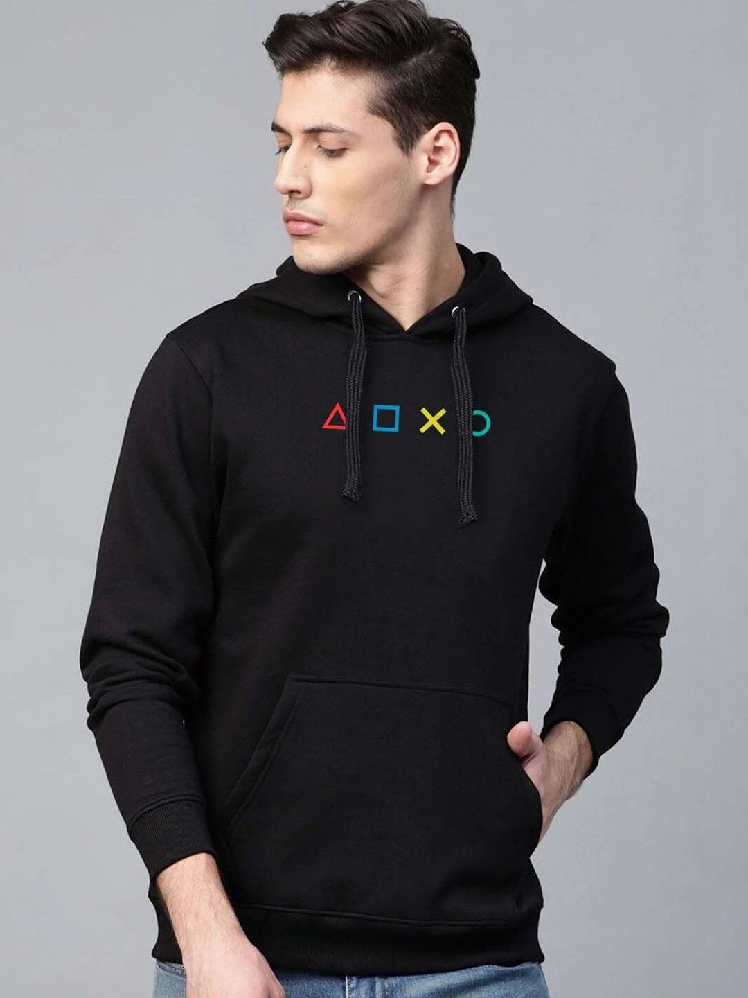 Moda Rapido X Organic Chics Men Printed Hooded Sweatshirt-picture-19