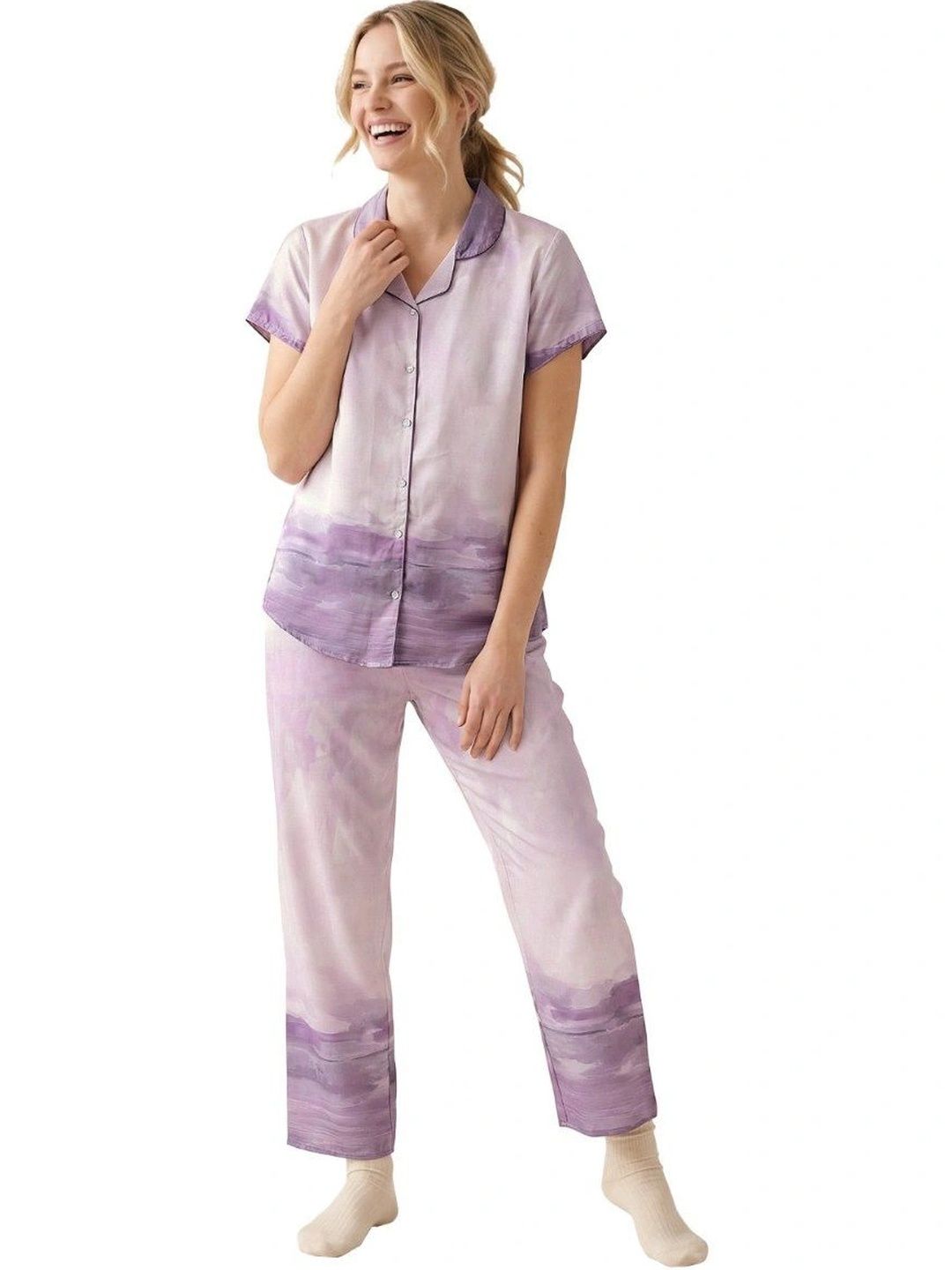 SNOOZE AND CO Women Printed Night suit-picture-11
