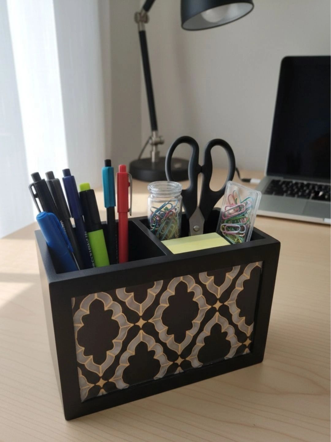 THE HOME CO. Black Wood Tissue Holders-picture-17