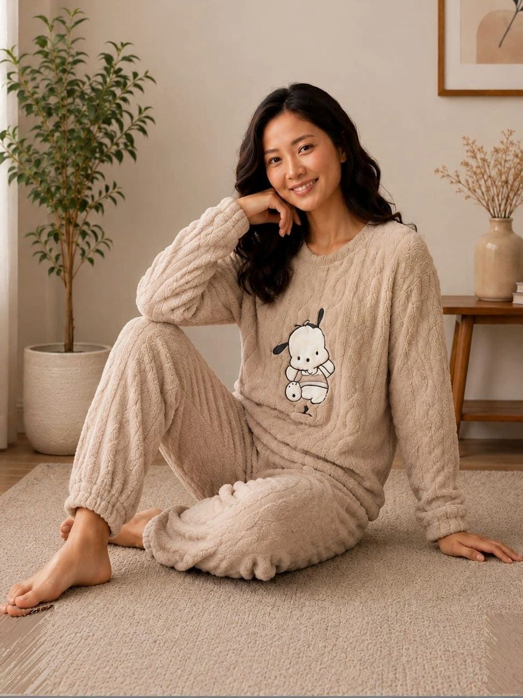 POCKET FRIEND Women Printed Night suit-picture-57