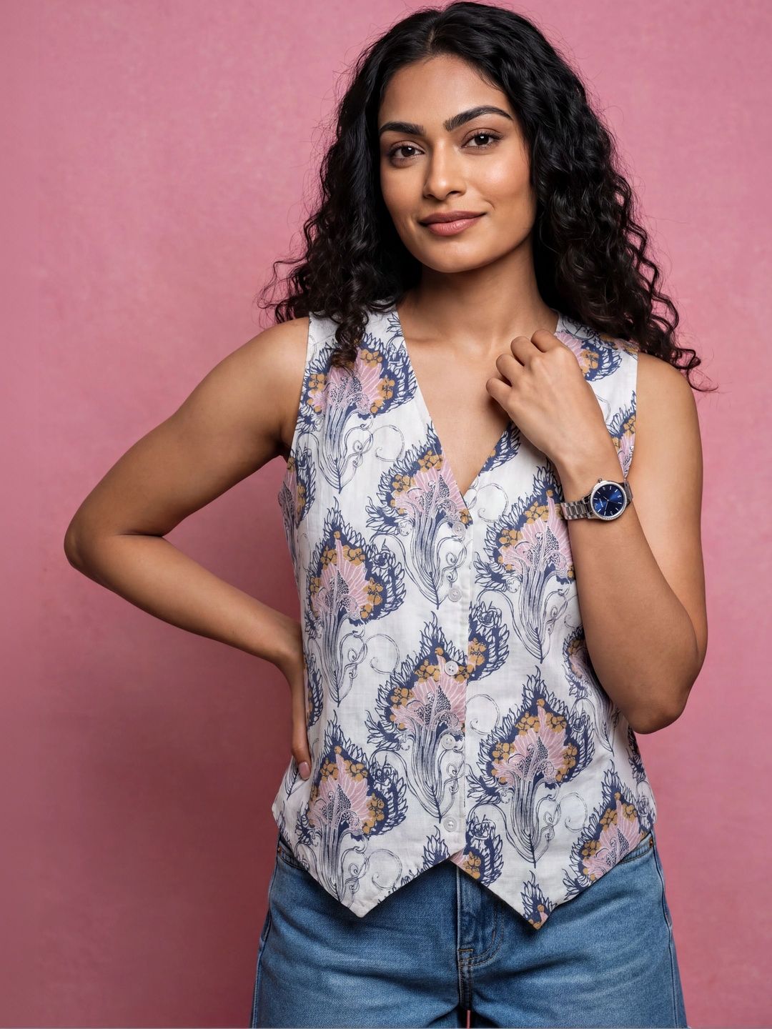 KALAMIR Print Ethnic Top-picture-1