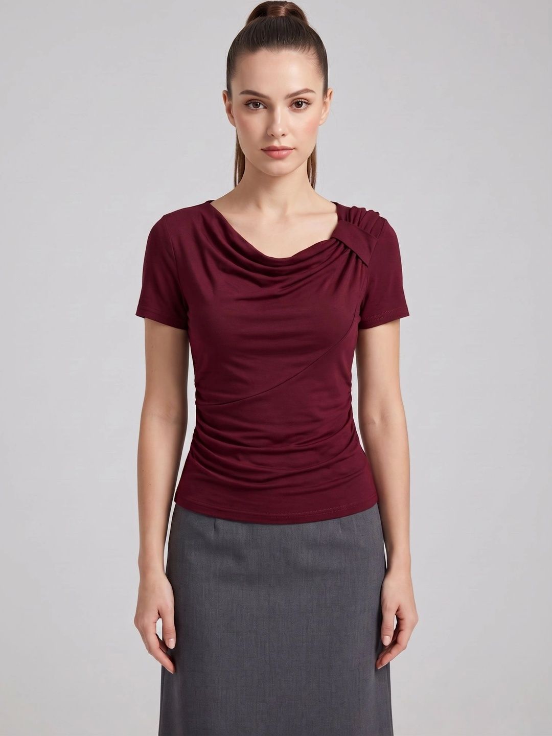 Neet Cowl Neck Top-picture-43
