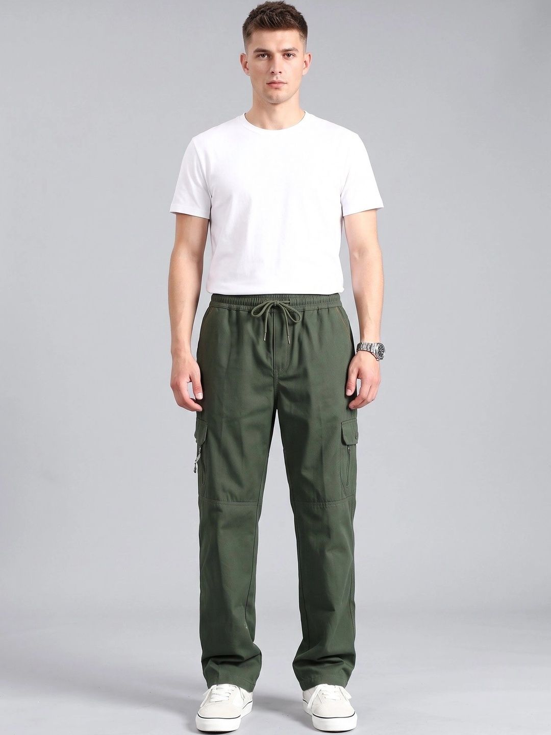 Moda Rapido Men Classic Cargos Trousers-picture-14