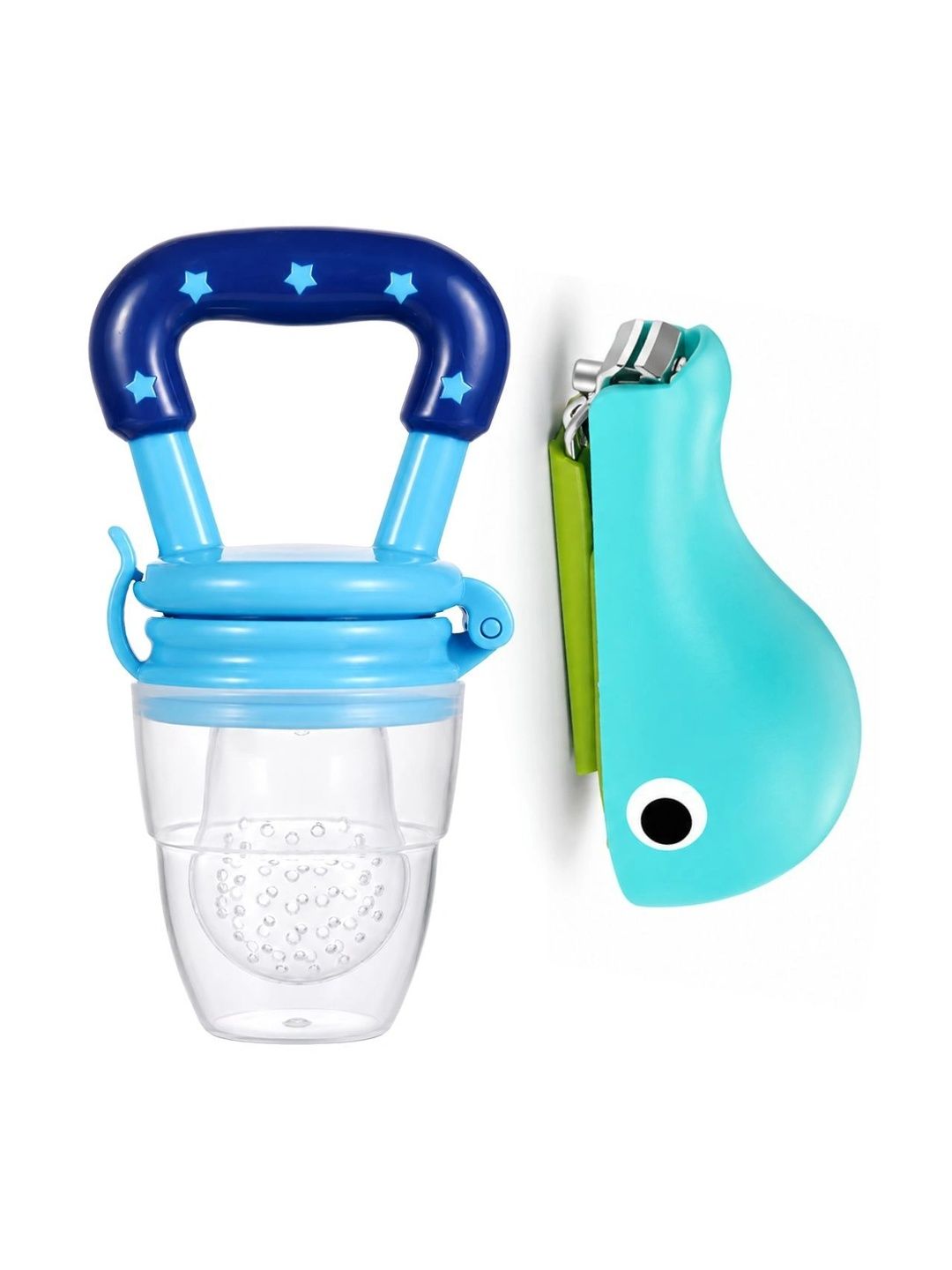 Crescent Set of 2 Baby Fruit Food Feeder Nibbler, Nail Cutter Combo-picture-23