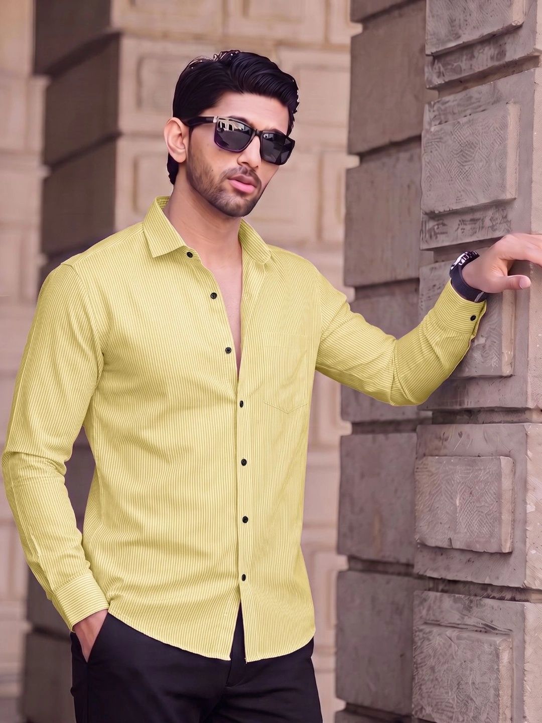 Manspire Men Striped Casual Shirt-picture-19