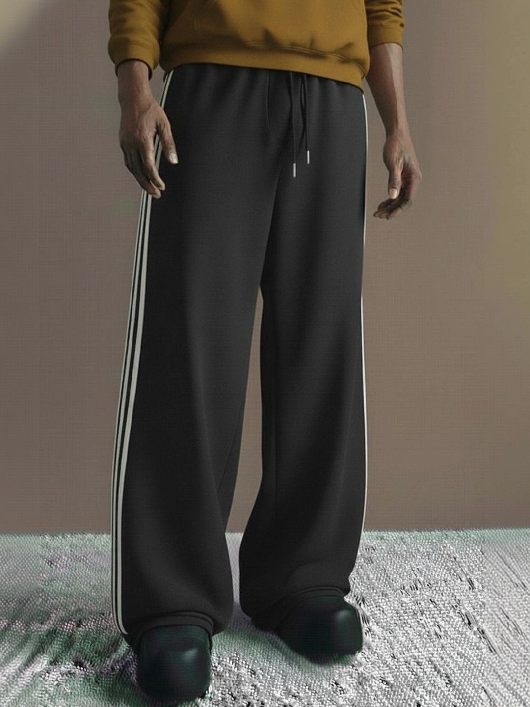 PROGENY Men Regular Fit Striped Joggers-picture-32