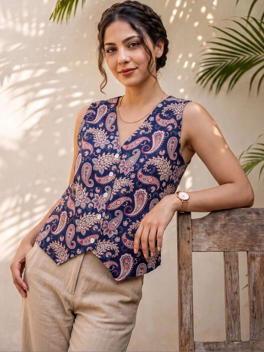 KALAMIR Print Top-picture-57