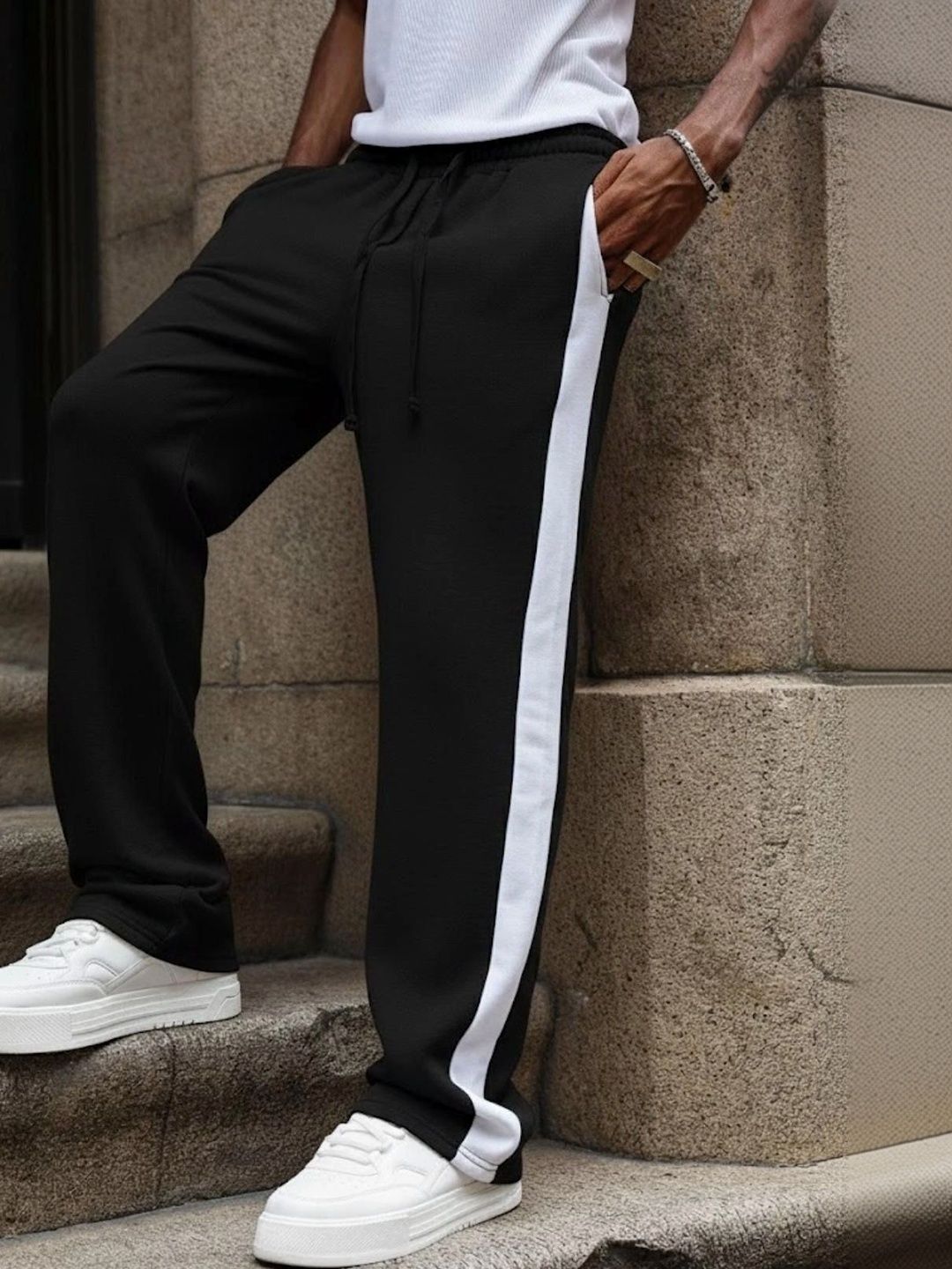 IRONDYE Men Regular Fit Colourblocked Training Track Pants-picture-39