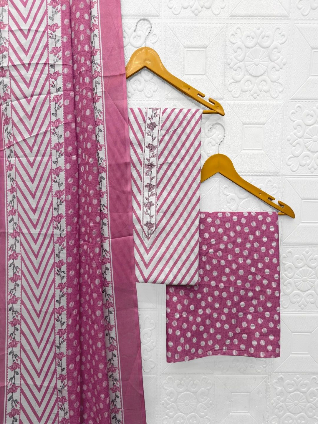 all about you Printed Pure Cotton Unstitched Dress Material-image-47