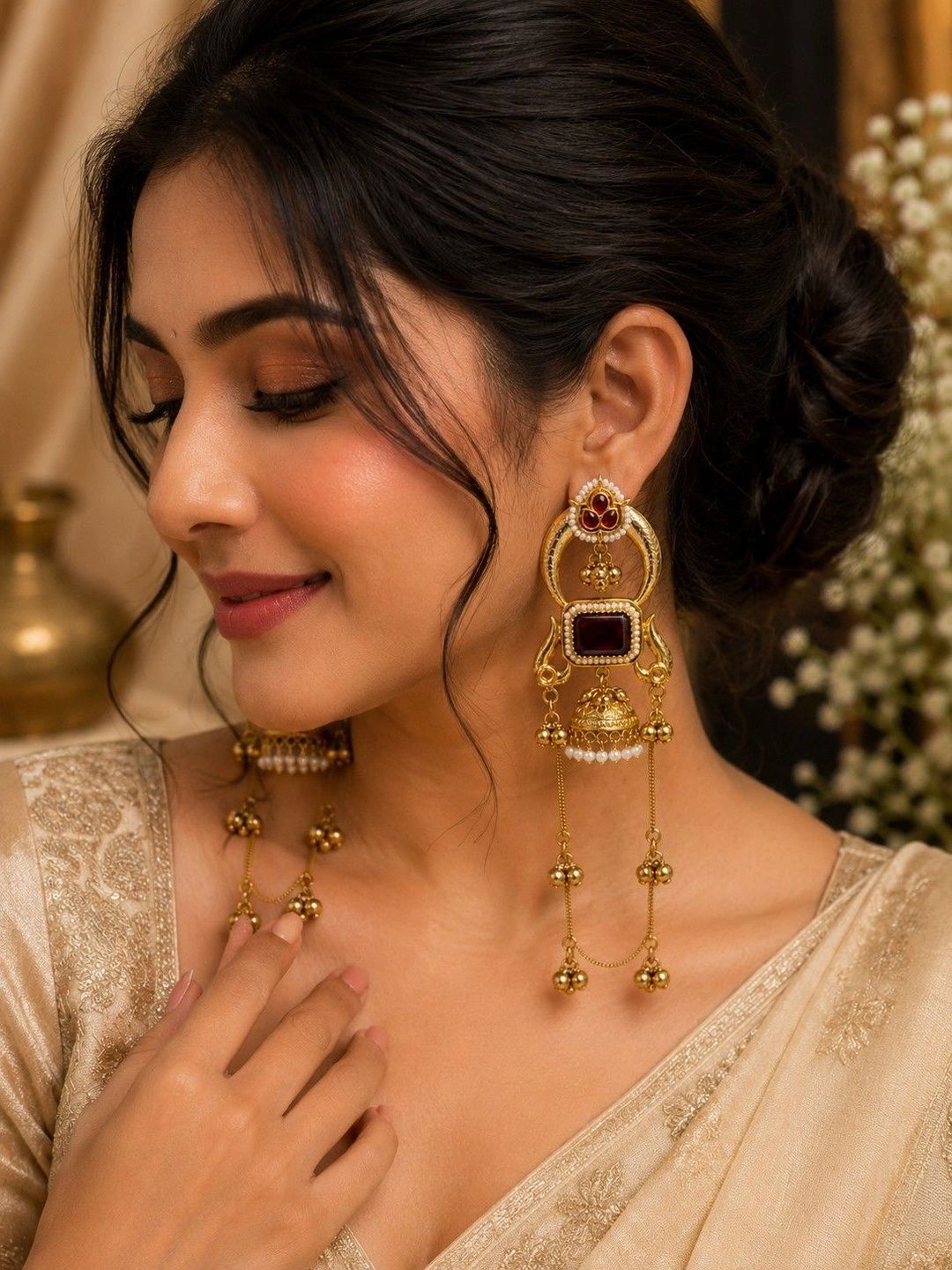 GARNISHA Geometric Drop Earrings-picture-27