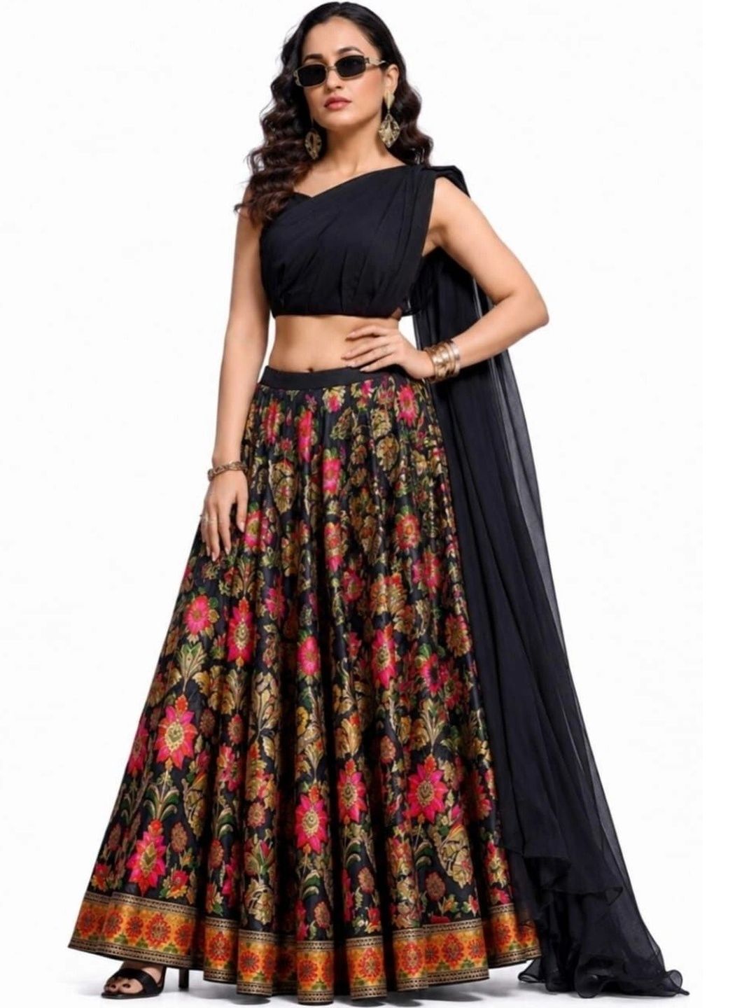SIMNILSTUDIO Ready to Wear Lehenga & Blouse With Dupatta-picture-1