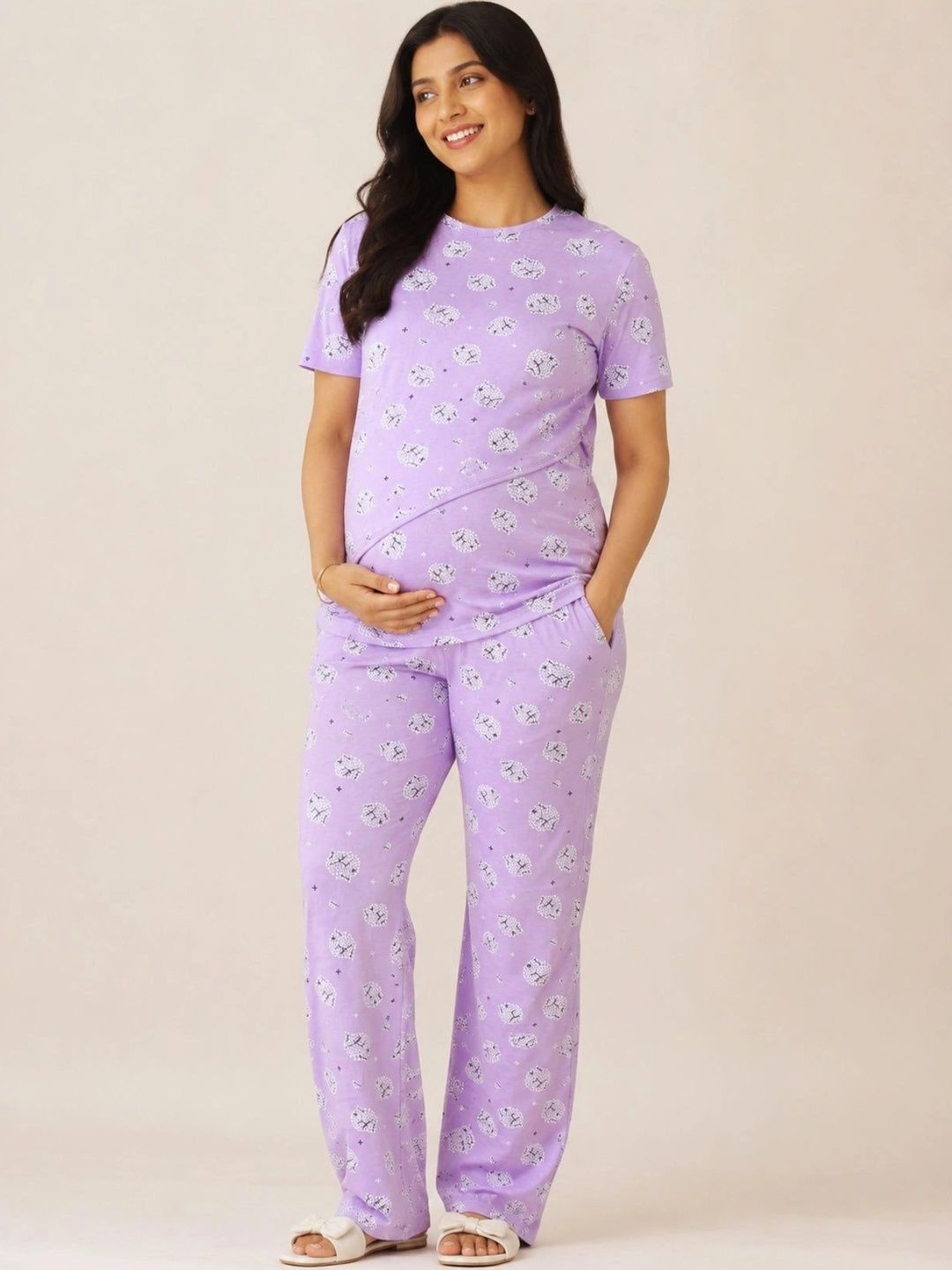 Moms Ever Women Printed Night suit-picture-50