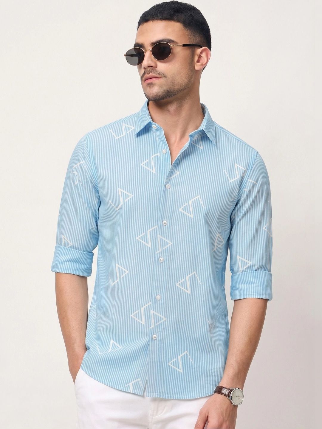 LAVALENCIA Men Premium Slim Fit Printed Casual Shirt-picture-14