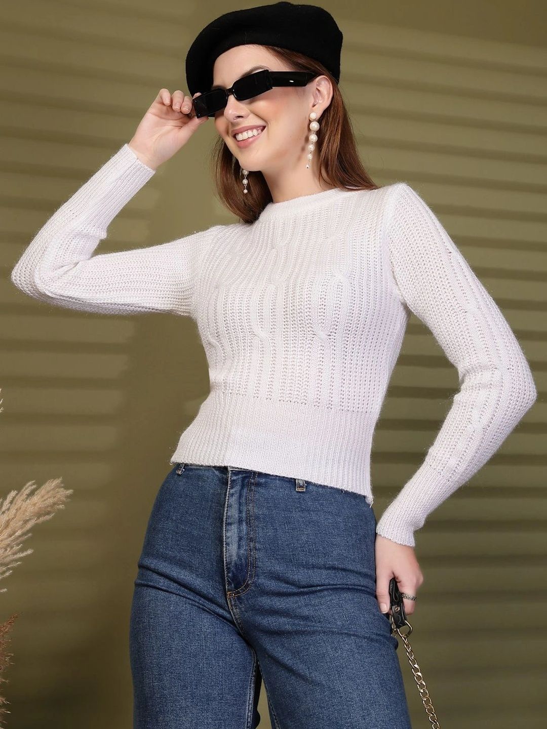 all about you Women Cable Knit Woollen Pullover-picture-10