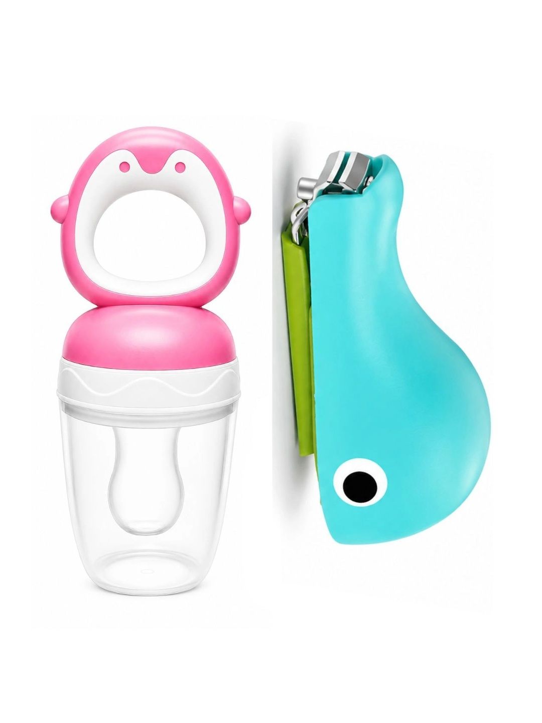 Crescent Set of 2 Baby Fruit Food Feeder Nibbler, Nail Cutter Combo-picture-10