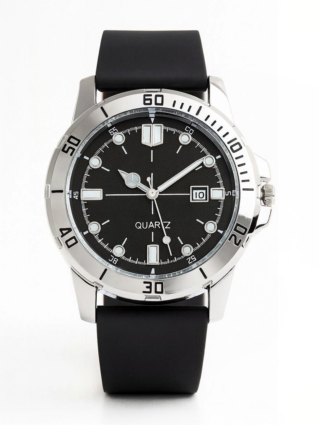 TREX Men Brass Dial & Stainless Steel Straps Analogue Date Aperture Watch NSM_033_BLACK-picture-40