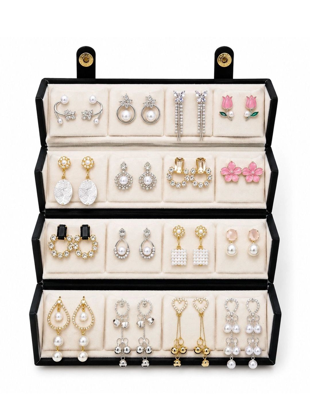 Shine Mist Geometric Drop Earrings-picture-48